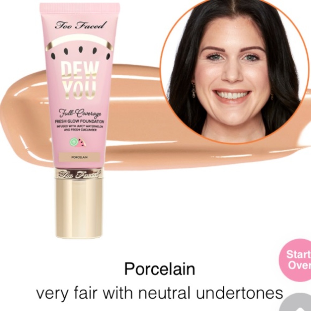 NWT TOO FACED DEW YOU FOUNDATION Fair/lighโฆ - Picture 10 of 12